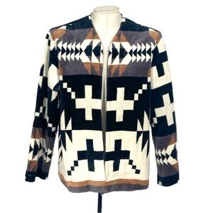 Lily Eve x Pendleton Spider Rock Terry Upcycled Towel Jacket Aztec One Size